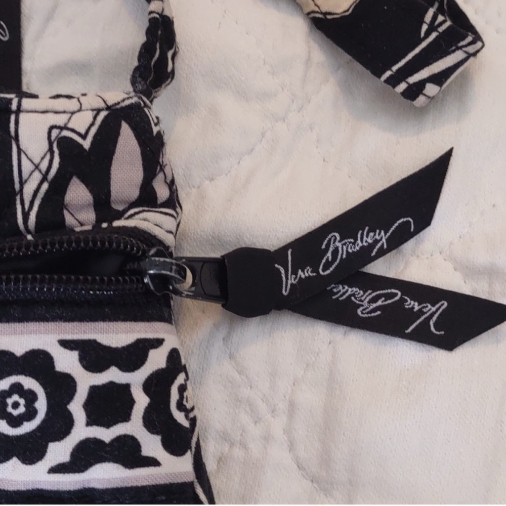 Vera Bradley Paisley Crossbody Purse Black - Picture 4 of 7